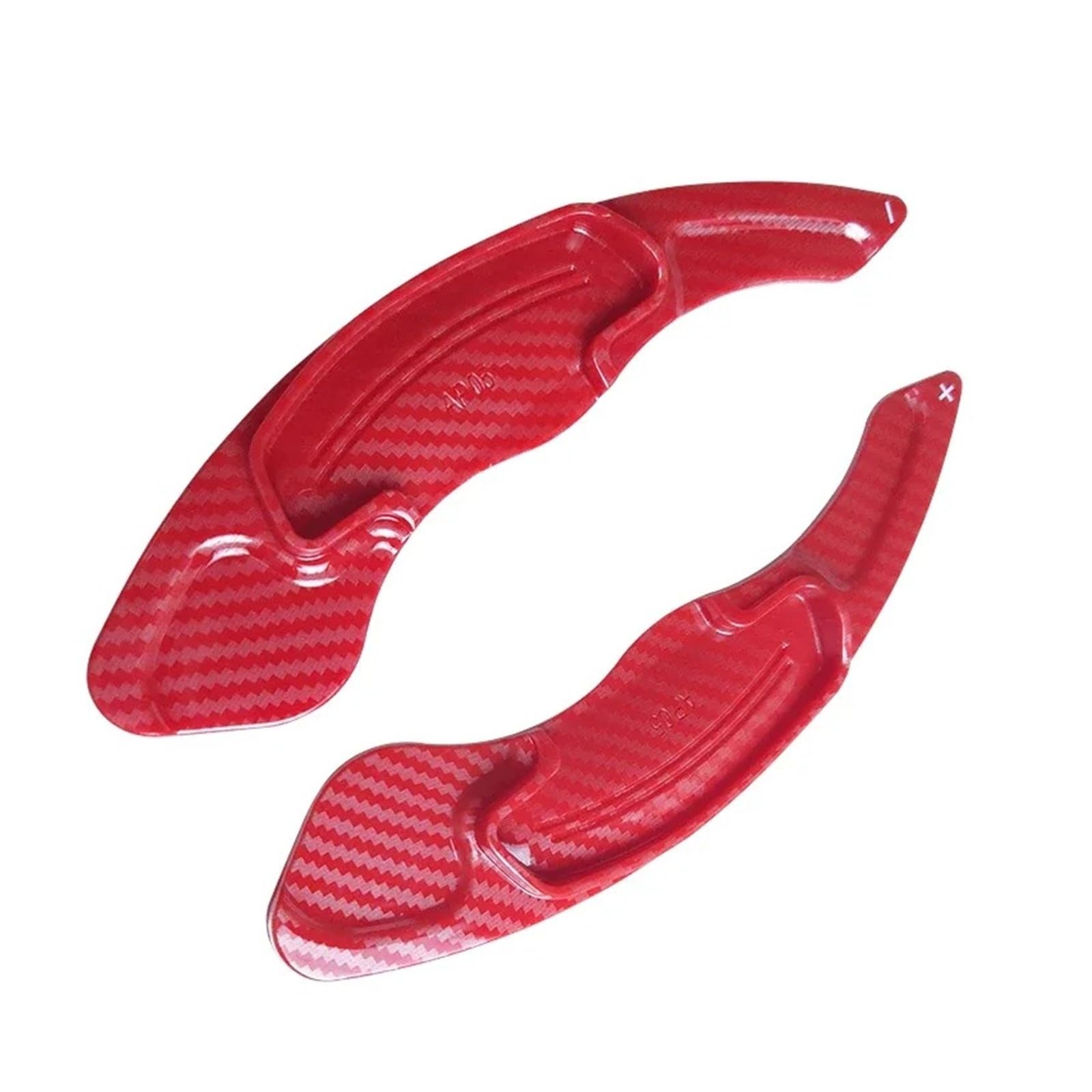 Xxiucj Car Paddle Shifter Extensions for Acura for CDX for MDX for RDX Car Steering Wheel Paddle Shifter Extension Shift ABS Carbon Fiber(Carbon red)