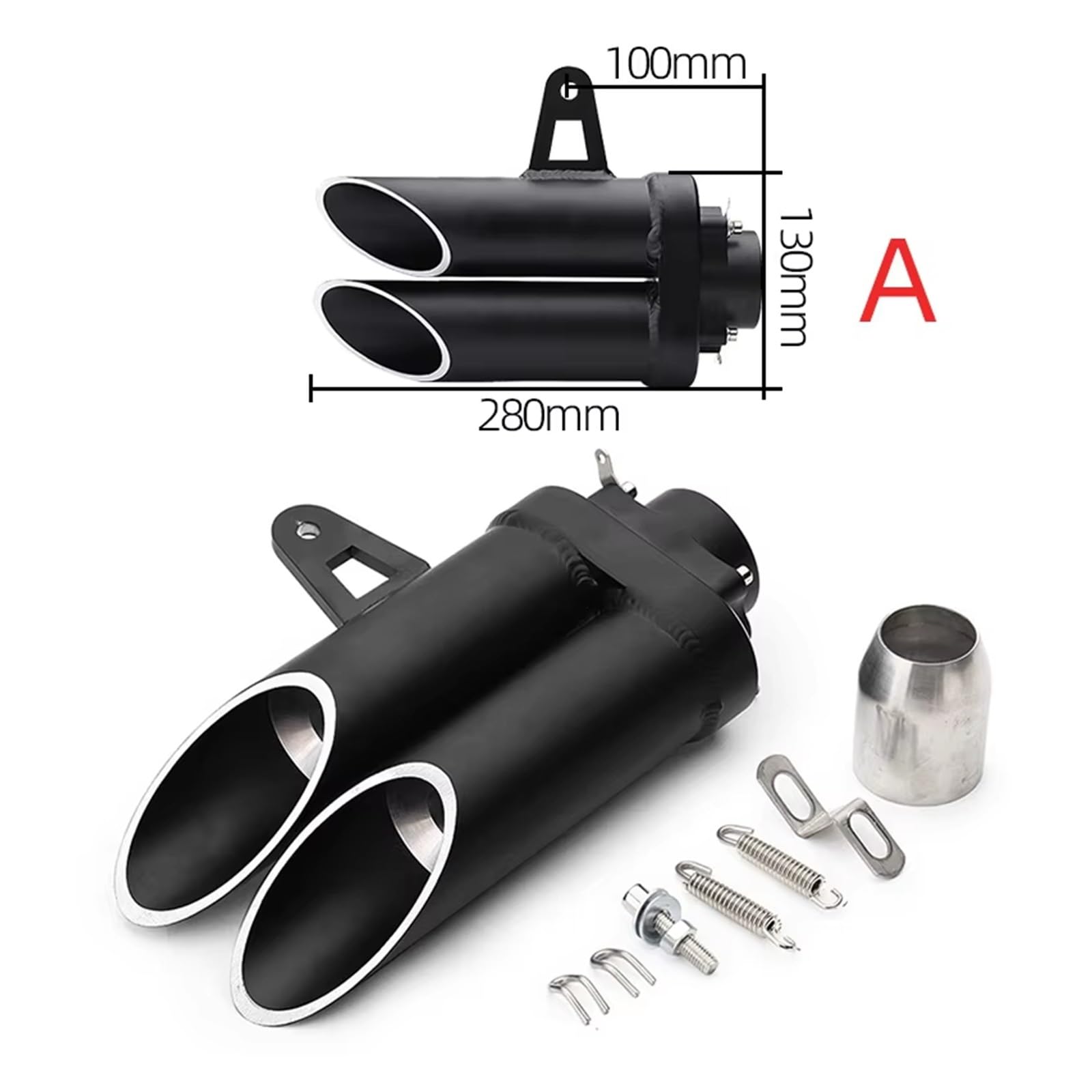Silenciador de escape de acero inoxidable Para CBR600 Para CBR1000 Para MT07 Para R1