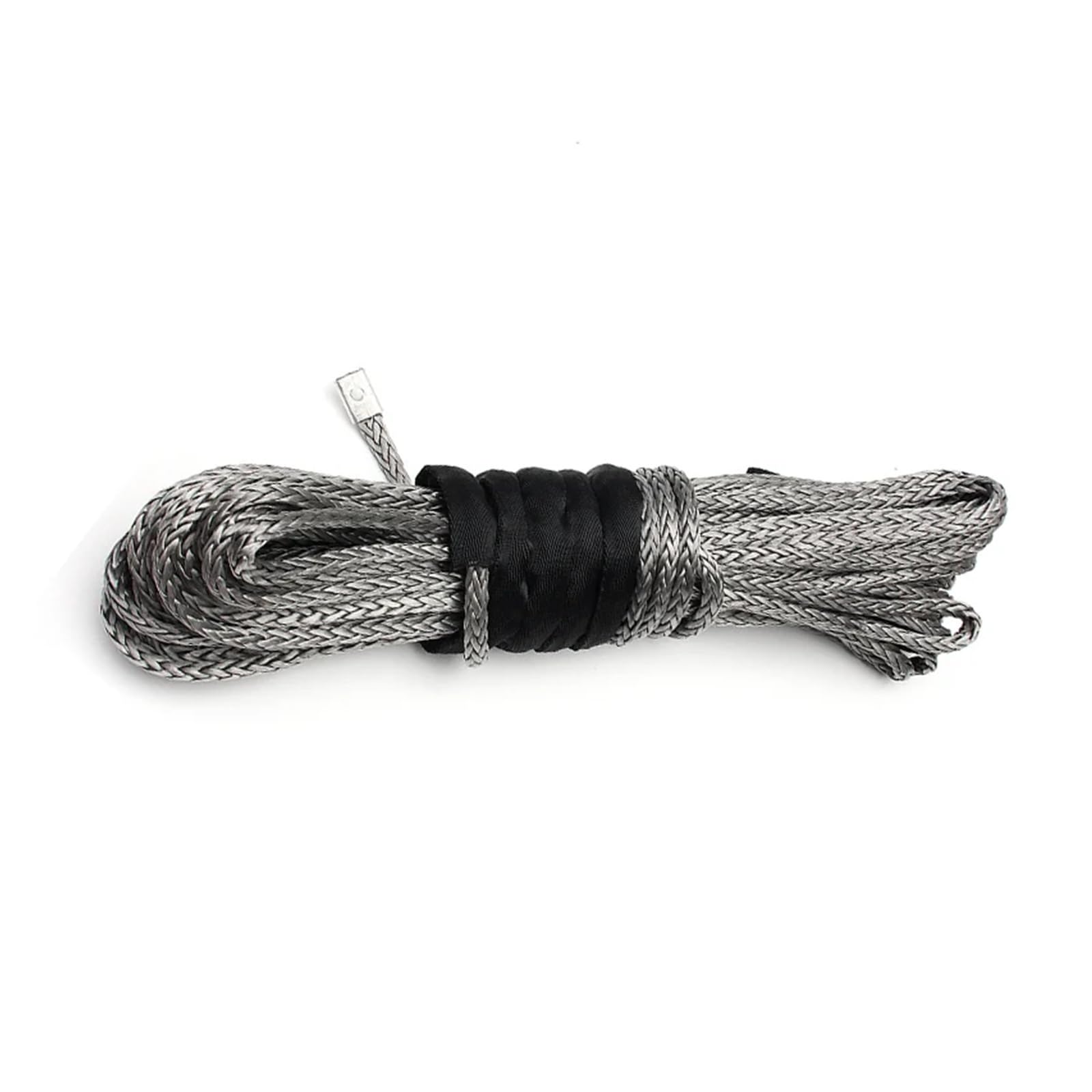 Câble de treuil synthétique Gris for Voiture, 2/5" x 100 pi, 23000 LB, Robuste, enroulé en Boucle, 10 mm x 30 m Forte capacité