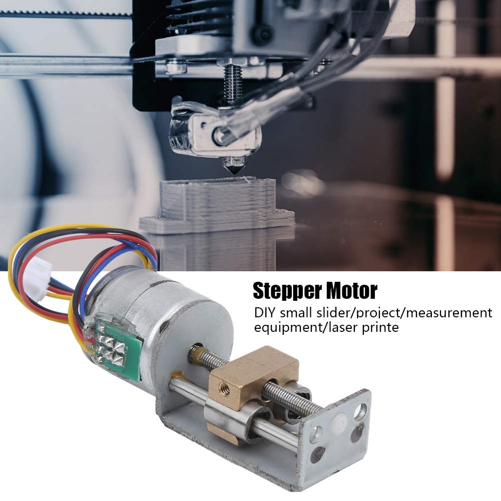 Schrittmotor mit Mini-Linear-Leitspindelmutter-Schieber, 20 mm bewegliche Schubmotoren Gleitführungsschiene CNC-Schraube für CNC-Fräser Engrvaving Fräsmaschine