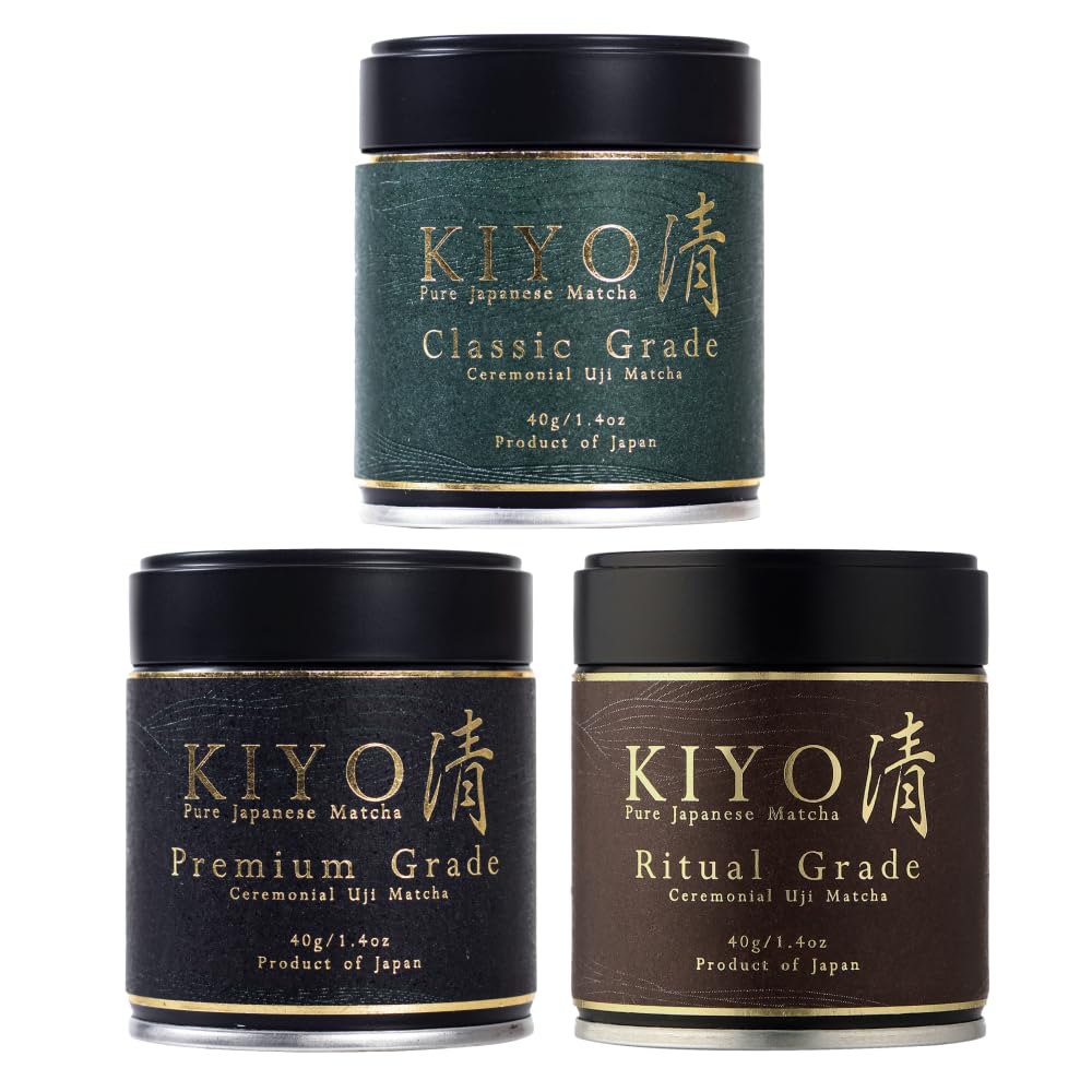 Kiyo Matcha Classic Grade Premium Grade Ritual Grade Ceremonial Uji Matcha - Pure Japanese First Harvest Ceremonial Grade