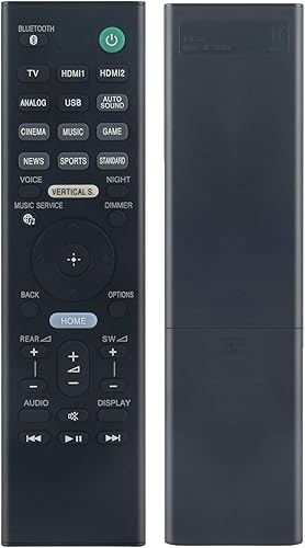 Allimity RMT-AH400U RMTAH400U - Control remoto de repuesto compatible con barra de sonido Sony HT-Z9F HTZ9F