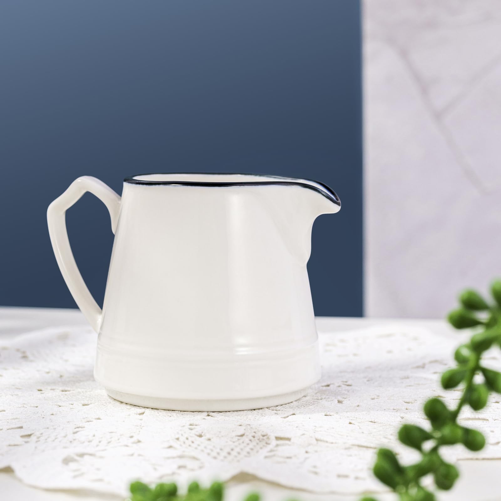 Juego de café 3 en 1 de porcelana para leche y azúcar, de cerámica de diseño elegante, para uso diario, incluye jarra de nata y azucarero, apto para microondas y lavavajillas