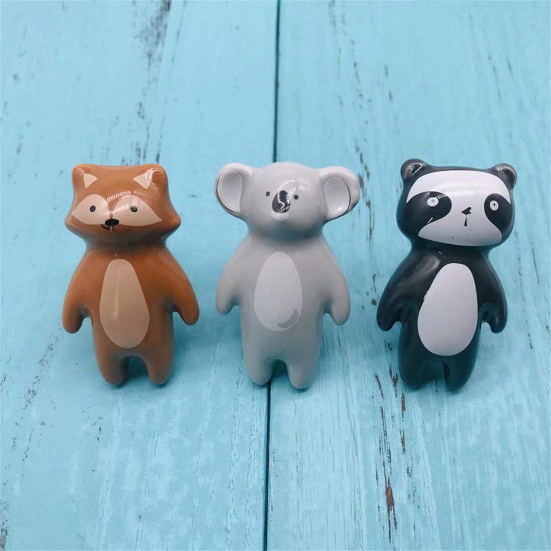 Pomos de Cerámica Creativos para Armarios Y Cajones Modernos para Muebles de Armario Koala