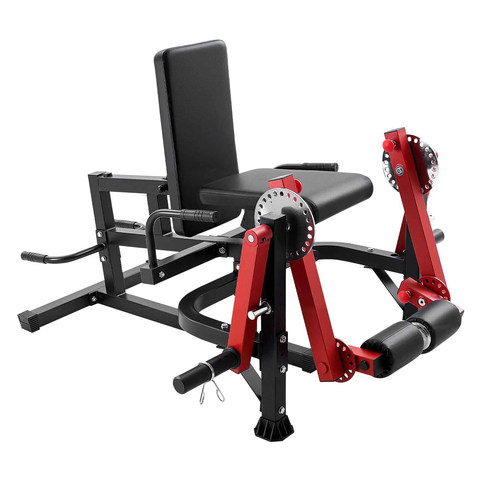 VEVOR Máquina de extensión de piernas y rizos, extensión giratoria de piernas sentadas para muslo, equipo de ejercicios especiales ajustable para la parte inferior del cuerpo, banco de entrenamiento