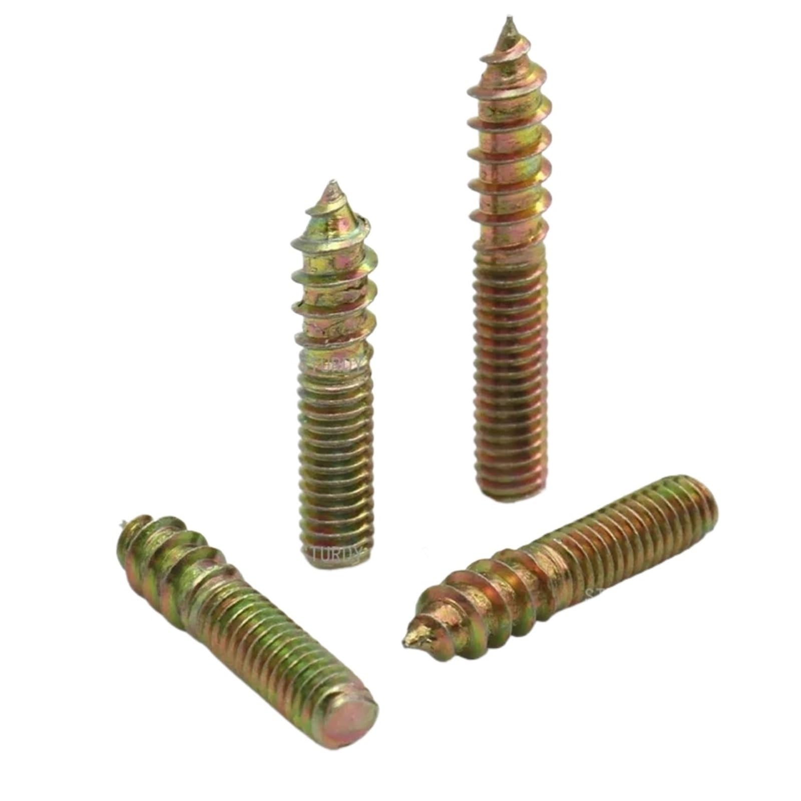 Tornillos de pasador doble extremo M4 M5 M6 20-50 mm autorroscantes acero al carbono galvanizados Paquete 60(M4x20mm)