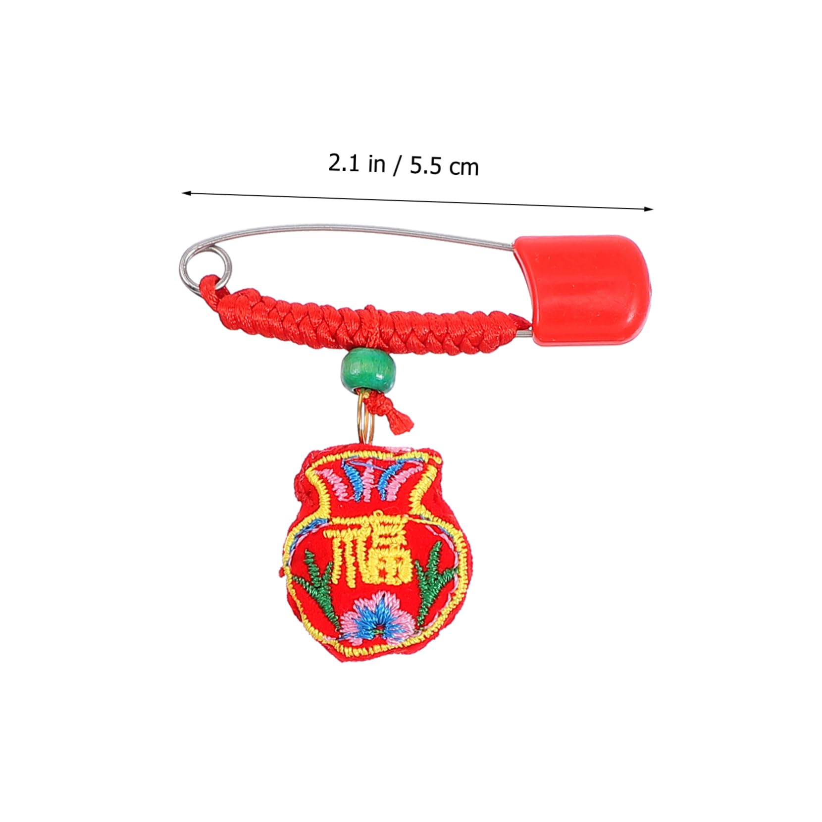 ARTIBETTER Safety Brooch Sachet Bag 10pcs Toddler Safety Pins Chinese Sachet for Newborn Diaper Bag Pins