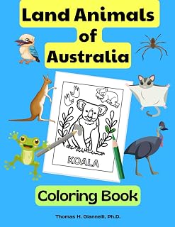 Land Animals of Australia Coloring Book
