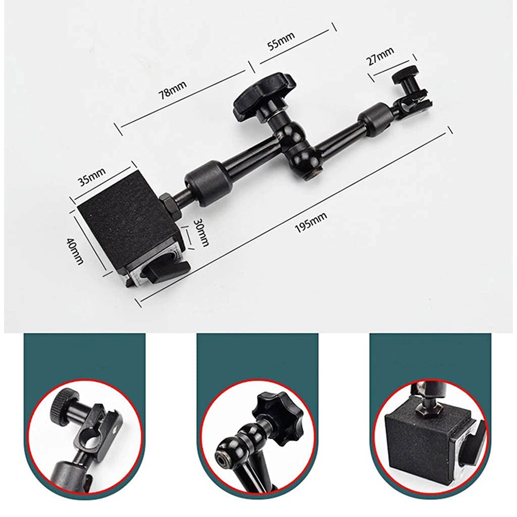 Strumenti Base Magnetica Supporto Test Digital Tester Misuratore Fissato