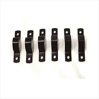 Welcomes You Two Hole Pipe Strap for 1/2"", 3/4"", 1"" Inches Pipe Fittings U Bracket(Pack of 6 Sets),1""