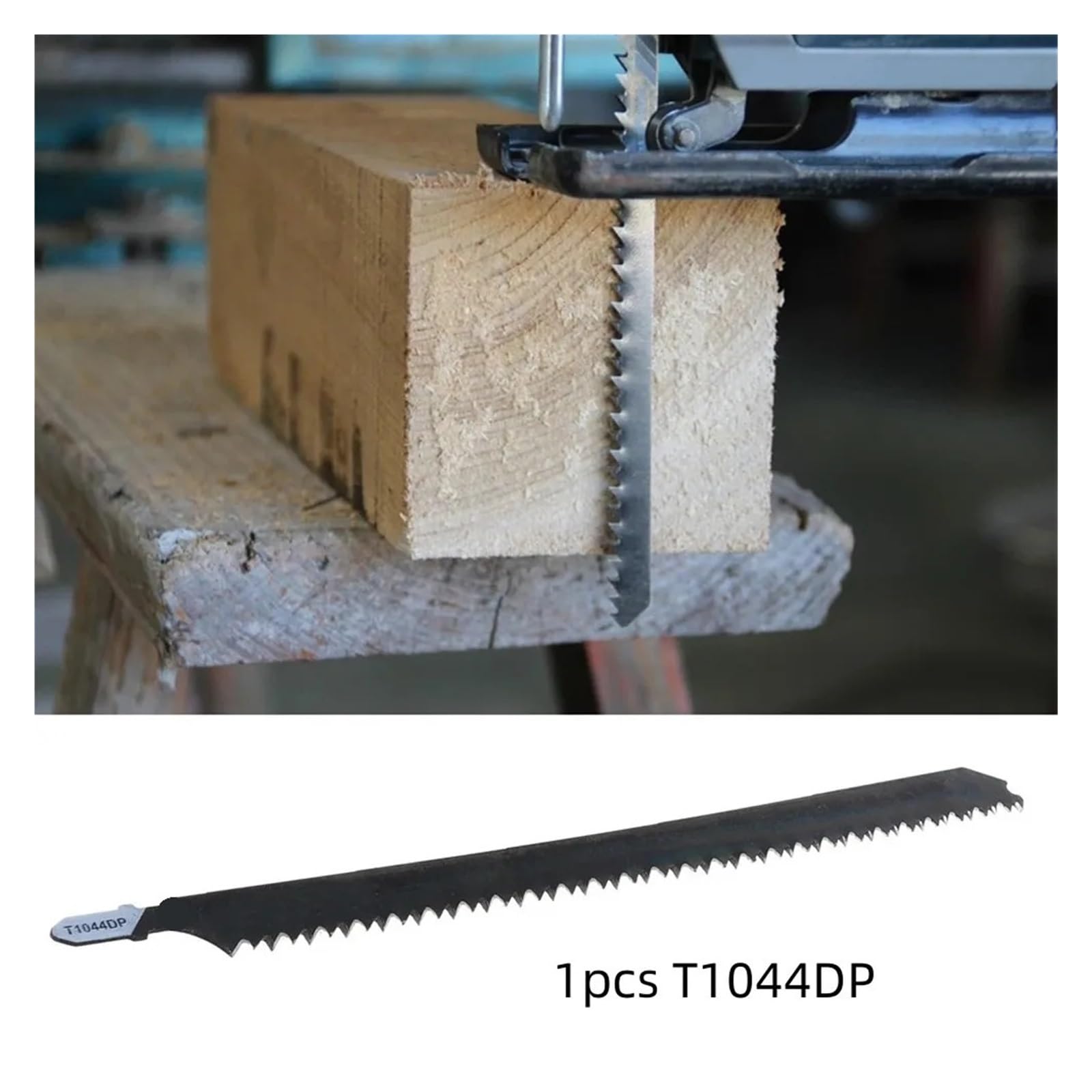 Hoja de sierra T1044DP 250mm, hojas calar fibra acero al carbono recíprocas for cortar Metal, madera y plástico(5pcs)