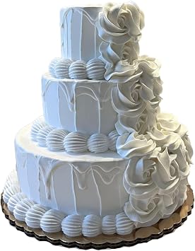 Fake Wedding Cake Ivory 3 Tier Cake Handmade by Dezicakes- Fake Cake -Artificial Wedding Cake