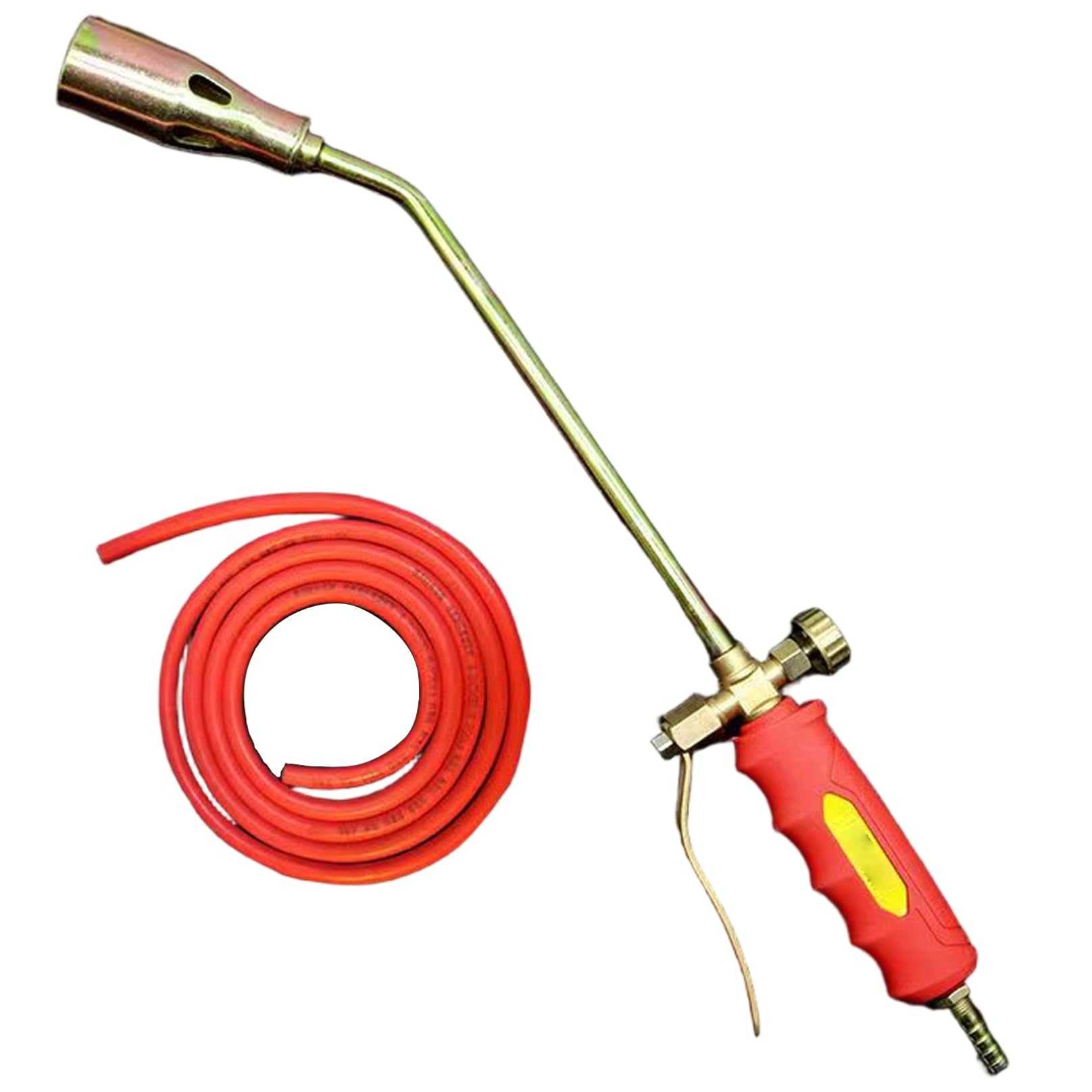 Torche de désherbage, brûleur de mauvaises herbes à double interrupteur avec poignée antidérapante, torche désherbage à flamme avec tube 47 pouces pour désherber la neige