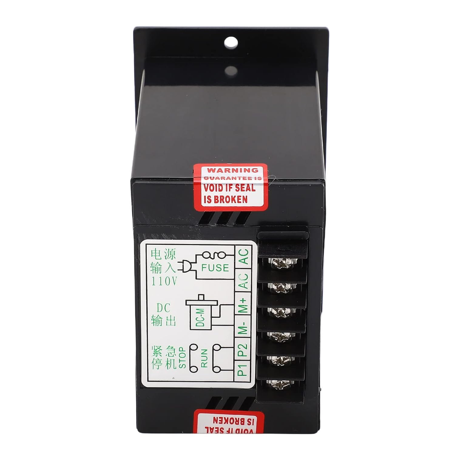 DC Motor Speed Controller, Forward Reverse Electronic Governor, Input 110V AC, Output 90V DC, Motor Speed Control Switch for 50W, 100W, 120W, 200W, 300W, 400W (500W)