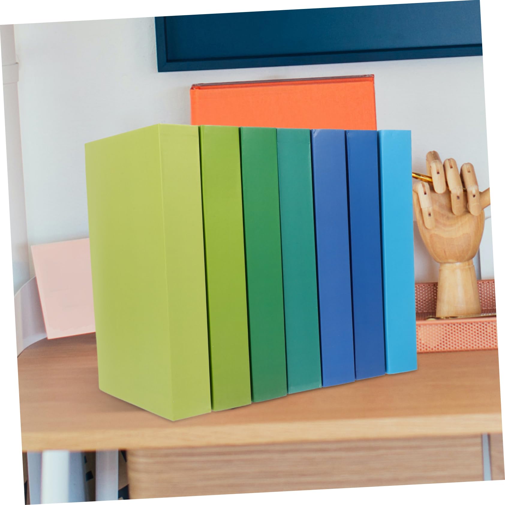 ABOOFAN 7pcs Fake Books Simulation Book Decor Desktop Decoration Modern Style Props