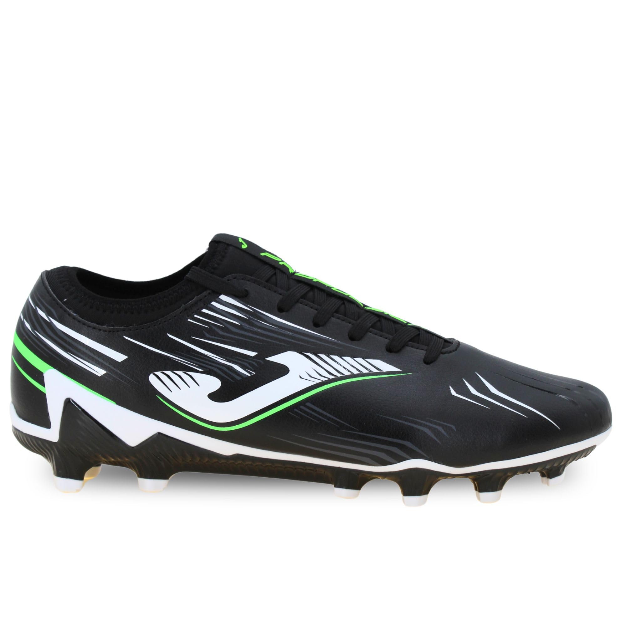 Joma Botas de fútbol de suelo firme, 6.5-12 de EE. UU. - Tacos profesionales - Parte superior de microfibra, suela cromada, refuerzo en el talón - propulsión