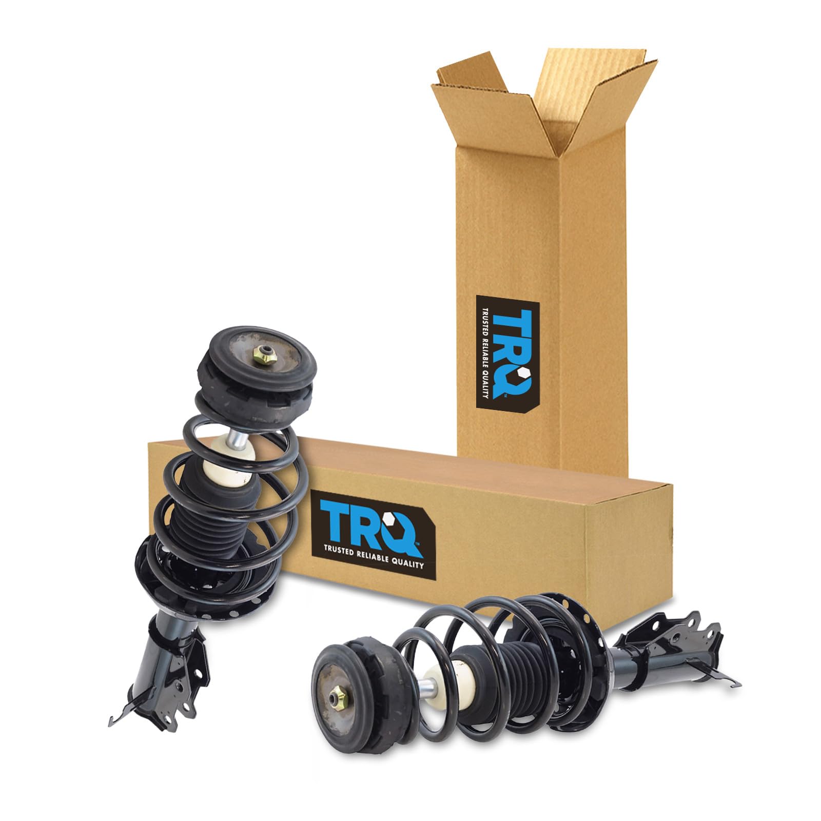 TRQ Front Driver and Passenger Side Strut and Spring Assembly Set
