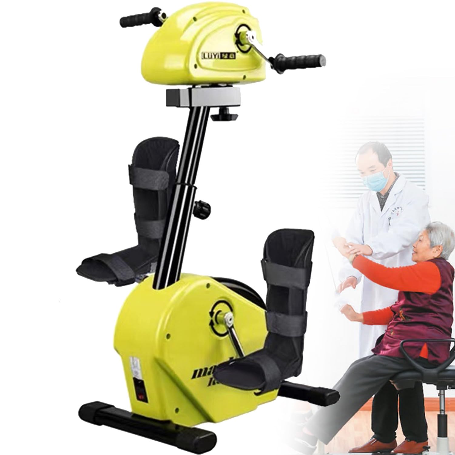Elektryczny pedał treningowy dla seniorów,rower rehabilitacyjny dla niepełnosprawnych,rower treningowy do treningu kończyn górnych i dolnych,rowerowy sprzęt rehabilitacyjny dla osób starszych,B