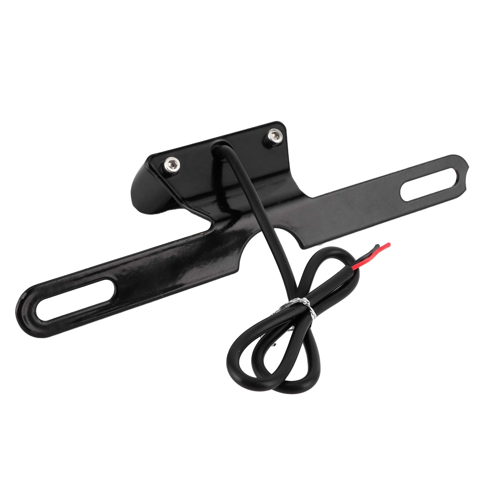 Akozon Luce Moto, Universale Lampada Posteriore in Alluminio CNC 6 LED Illuminazione per Montaggio su Coda Accessorio di Illuminazione Nero(Nero)
