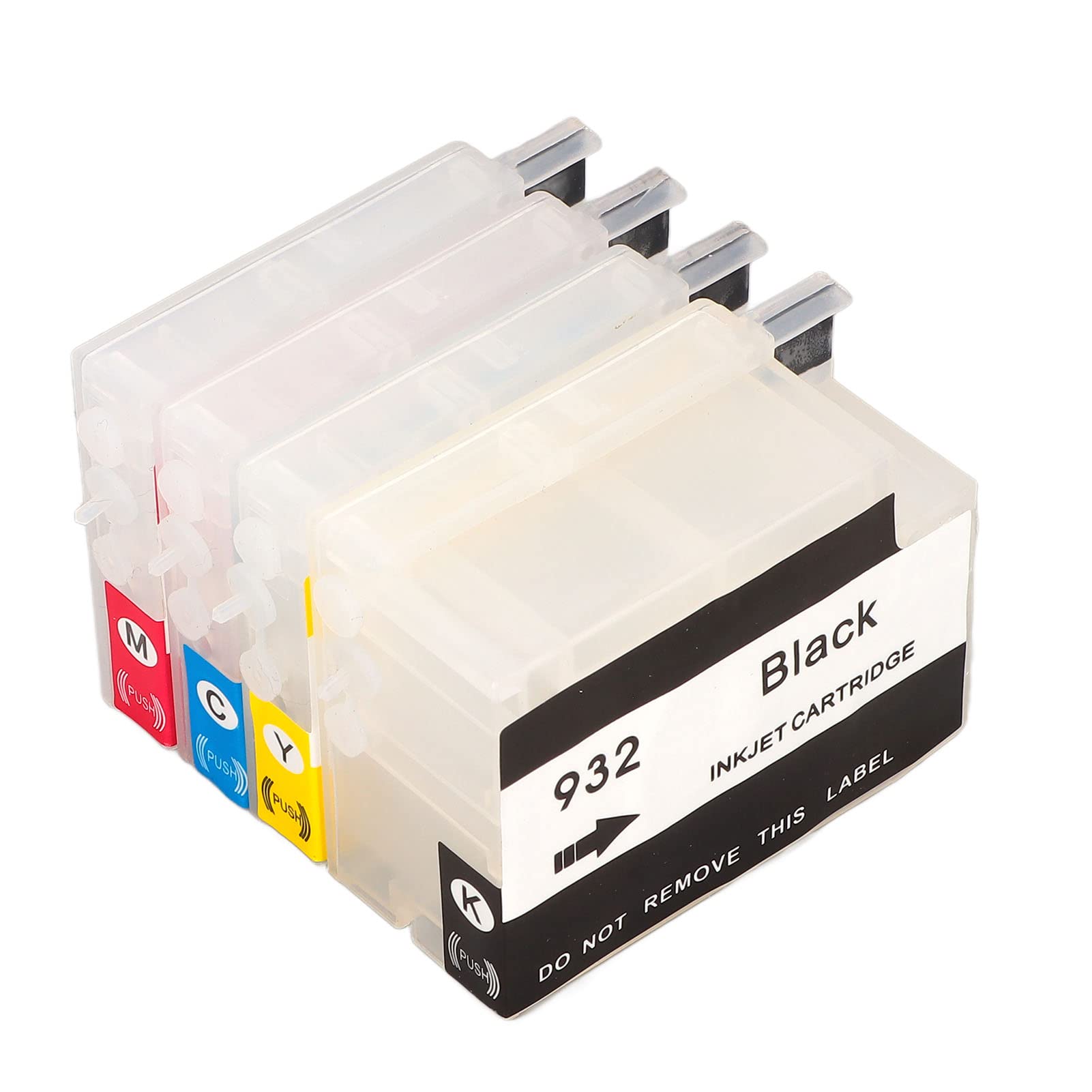 Domary Cartuccia D'inchiostro Ricaricabile PP per Officejet 6600 6700 | Chip Riciclabile Ripristinabile, Set da 4 Colori ( Ciano Magenta giallo), per la Stampa di Documenti Foto Carte di Prova