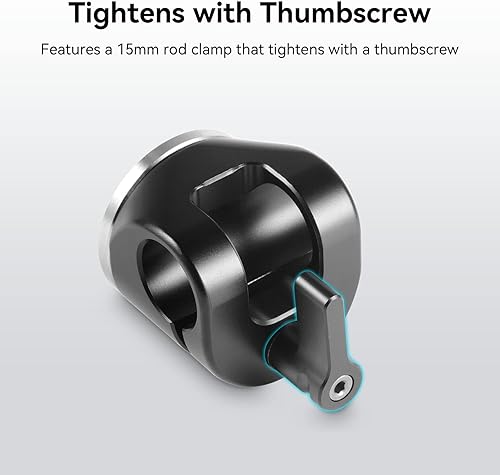 Miniatura 5 de SmallRig Abrazadera de varilla de 0.591 in a montaje de roseta para sistema de soporte de varilla estándar ARRI - 1686B