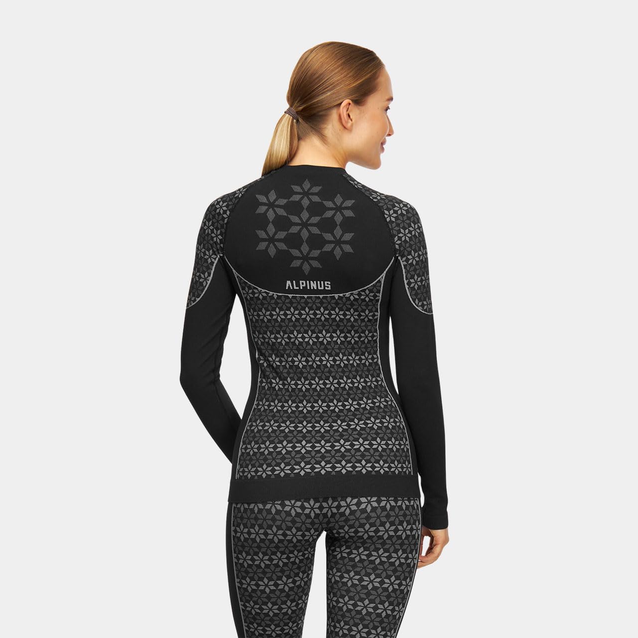 Alpinus - Thermounterwäsche Damen Set Verbier, Funktionsunterwäsche Schnelltrocknend, Thermo Unterwäsche mit Belüftungszonen, Thermowäsche, Funktionswäsche, Thermal Underwear