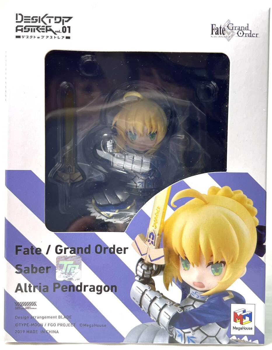 デスクトップアストレア Fate/Grand Order セイバー/アルトリア・ペンドラゴン 約140mm PVC製 塗装済み完成品フィギュア デスクトップアストレア Fate/Grand Order セイバー/アルトリア