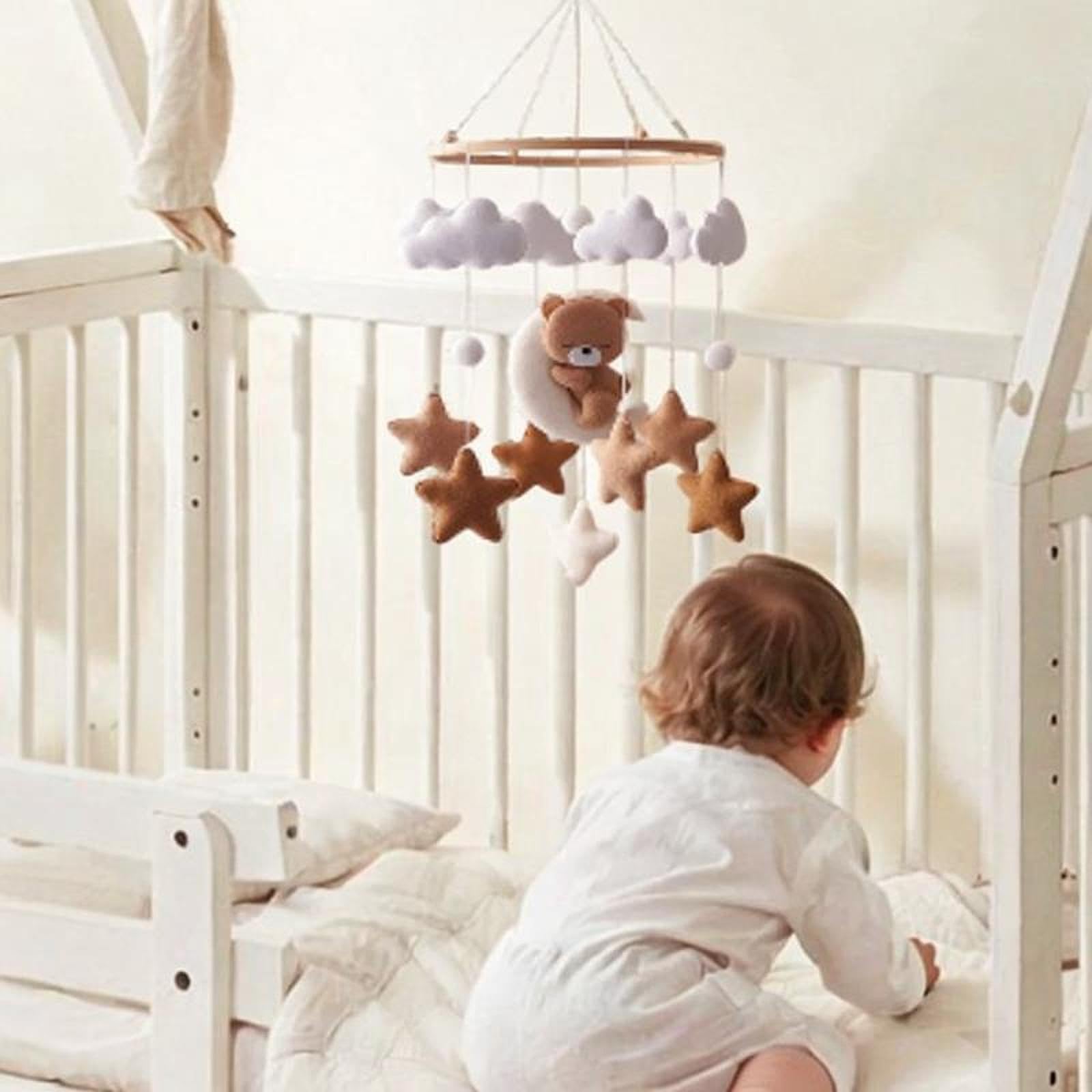 Mobile Per Culla In Feltro - Con Animali Del Bosco, Fatto A Mano E Fair Trade