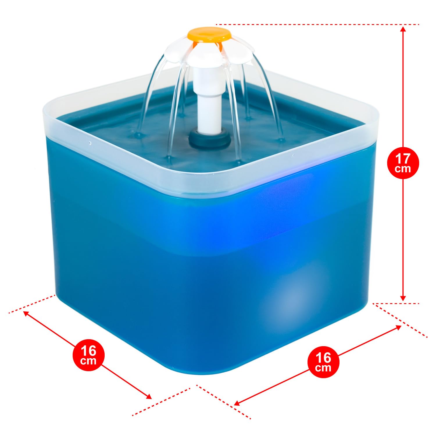 Arquivet - Fuente para Gato y/o Perro, Fuente de Agua, Bebedero Perros y Gatos, Fuente silenciosa