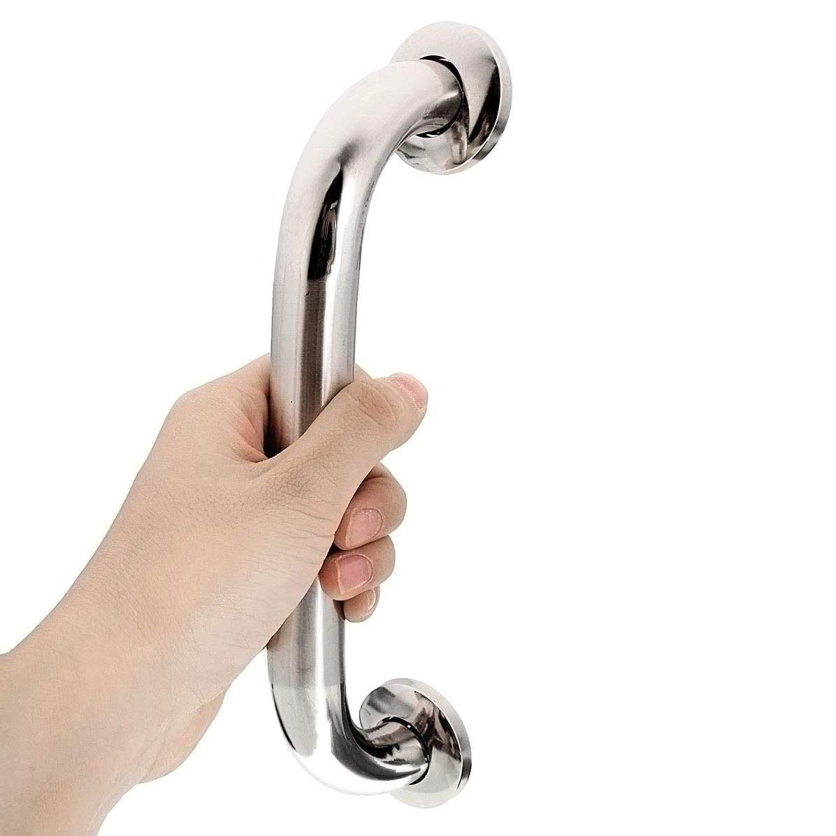 Barra de agarre de seguridad para baño, barra de agarre de ducha de acero inoxidable cromado para pasamanos, ducha de bañera, agarre de mano, baño, cocina, escaleras (tamaño: 60 cm)