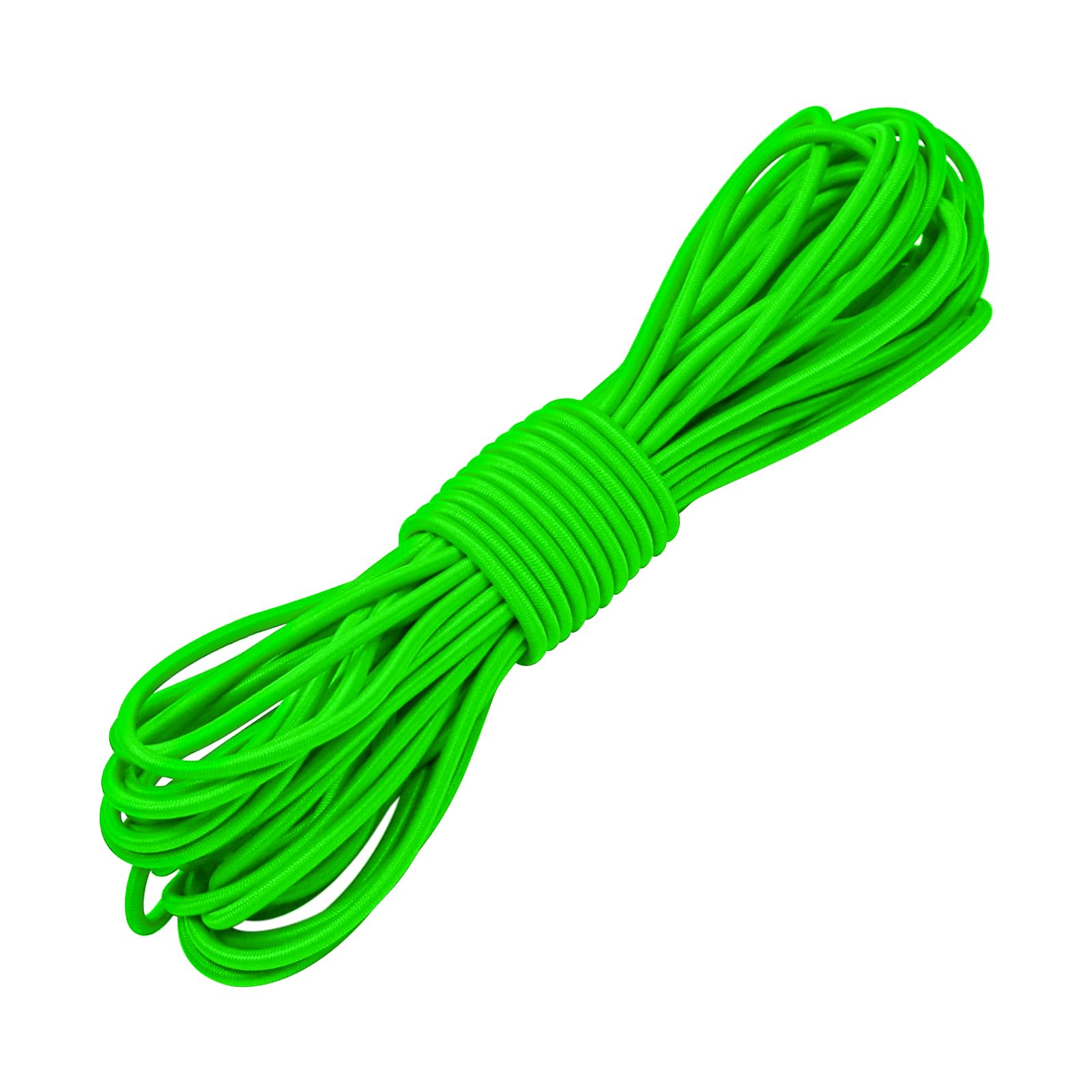 View 1 of 1/8" Bungee Shock Cords with Hooks,65 Feet Elastic Nylon Cords Kayak Stretch String Rope for Bikes,Tie Downs,Boating,Camping,Sunshades,Fitness and Outdoor Enthusiasts (1/8 inch x 32 Ft, Neon Green)