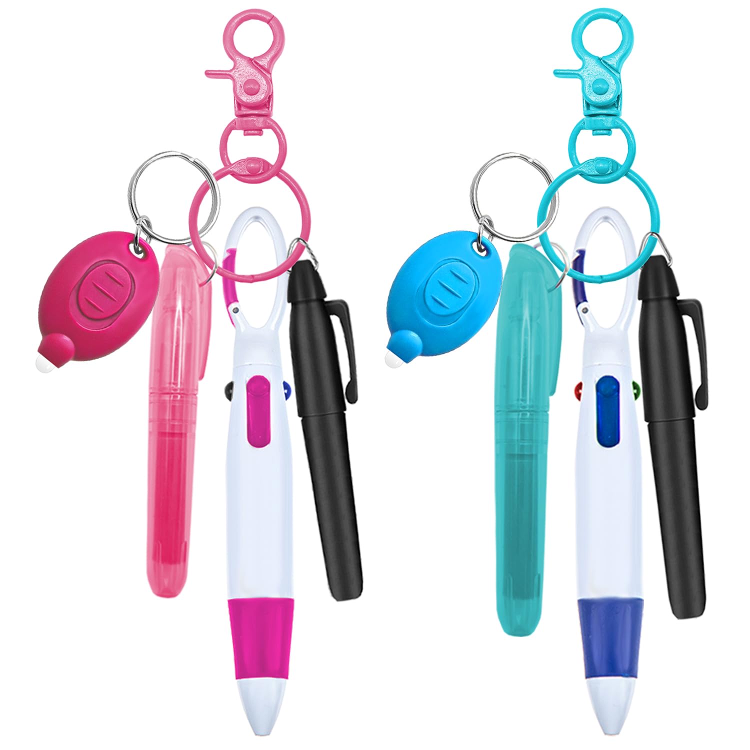 Set di 10 penne da infermiera, con bobina per badge, accessori con penne a sfera, evidenziatori, pennarelli permanenti, torce a LED, clip portachiavi, regali carini e pratici per infermieri e