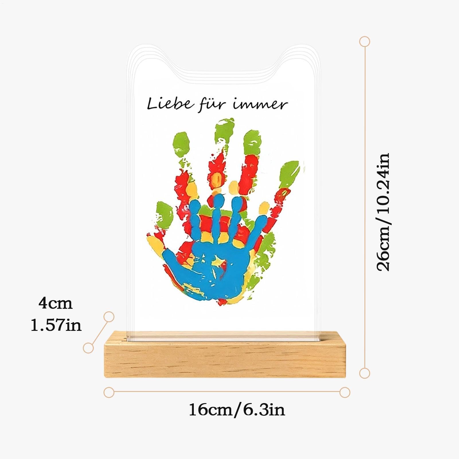 Kit Cadre Empreinte Main Artisanat Transparent Acrylique Fait Main