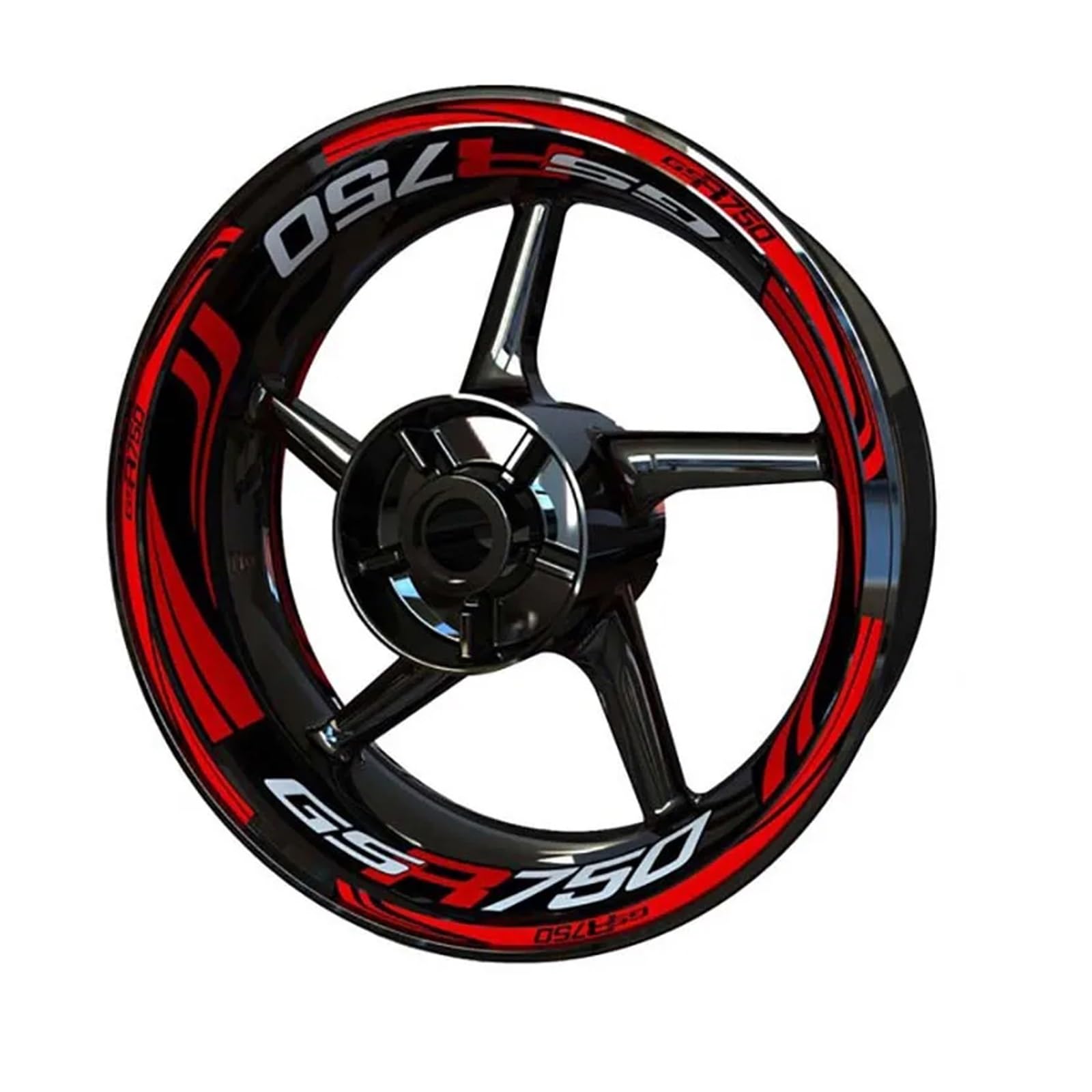 Naklejki na koła motocyklowe Dla S&uzuki Dla GSR750 Zestaw Naklejek Koła Naklejki Koła Naklejki Koła Samochodowe Naklejki Folia Dekoracyjna Naklejki na felgi(Multi-colored 11)