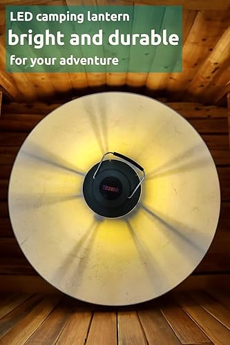 Miniatura 7 de P auke'réi Linterna LED para campamento, luz de campamento de metal vintage, luces de campamento, recargable, portátil, impermeable, 1200 mAh,