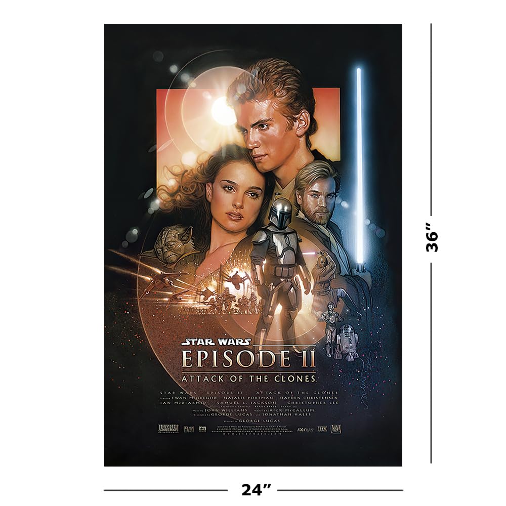 Star Wars Episode I, II, III, IV, V, VI & VII ͠7 Stück Film Poster/Kunstdruck Set (7 Regular Style Poster) (Größe: je 61 x 91,4 cm) Unframed Unframed