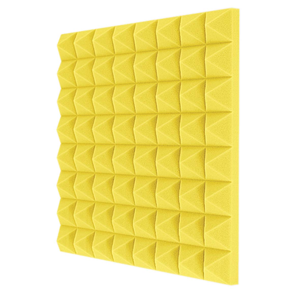 50x50x5cm Akoestisch schuim Tegels Panelen Geluidsisolatie Schuim Ruisonderdrukking Pads Studio Wandpanelen Opvulling 10 stuks (Kleur: geel