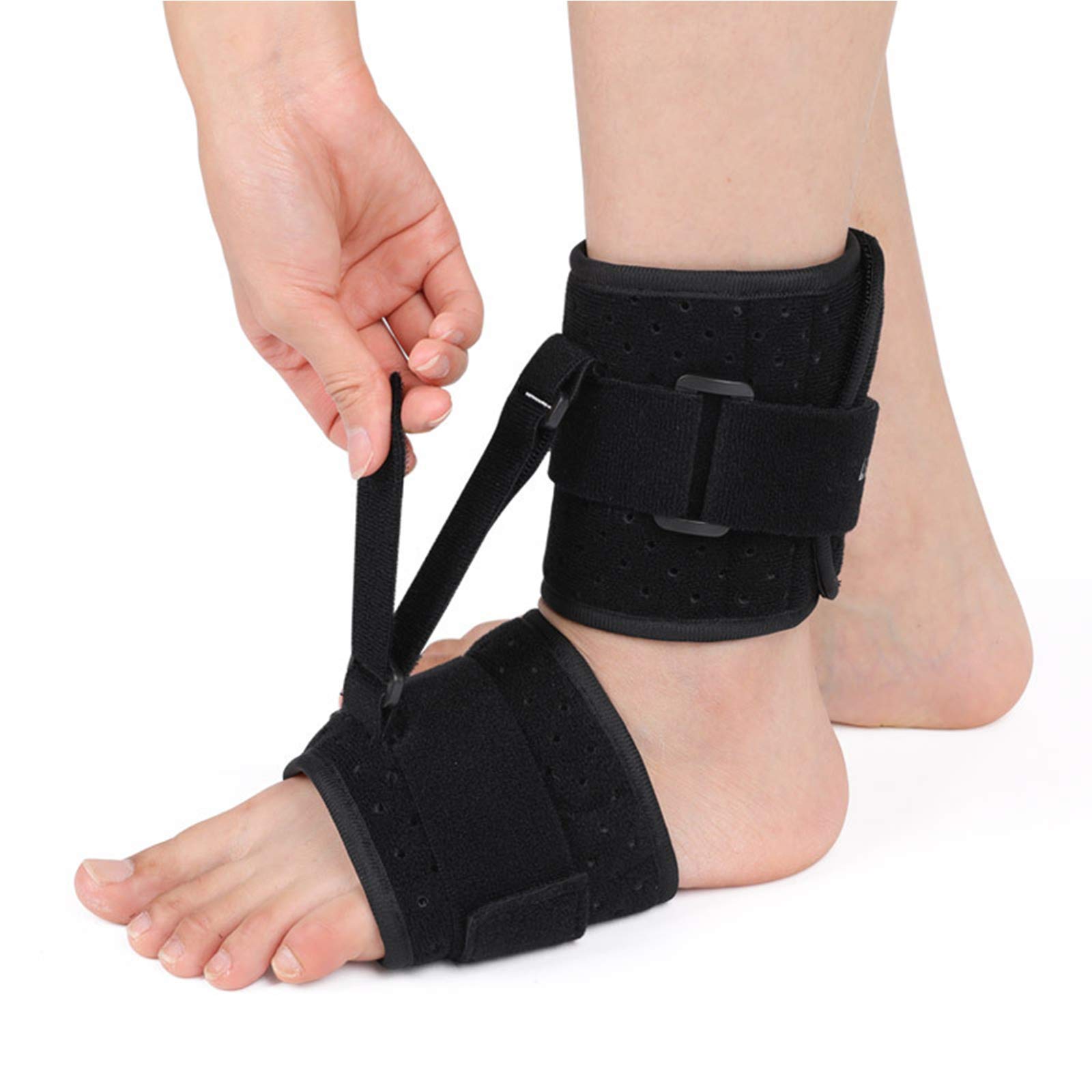 HUANGJUN Drop Orthosis Foot Supports Ankle Braces Medical Foot Rehabilitation Orthosis Corrector Brace for Foot Drop Pain Relief Plantar Fasciitis Splints Assist Strap for Improve Walking Gait Ankl