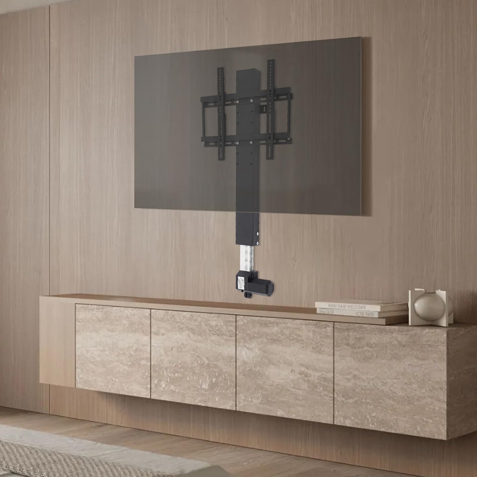 Soporte de TV eléctrico, mando a distancia, soporte telescópico para televisores de 26 a 57 pulgadas, con mando a distancia, para casa, salón, dormitorio, oficina