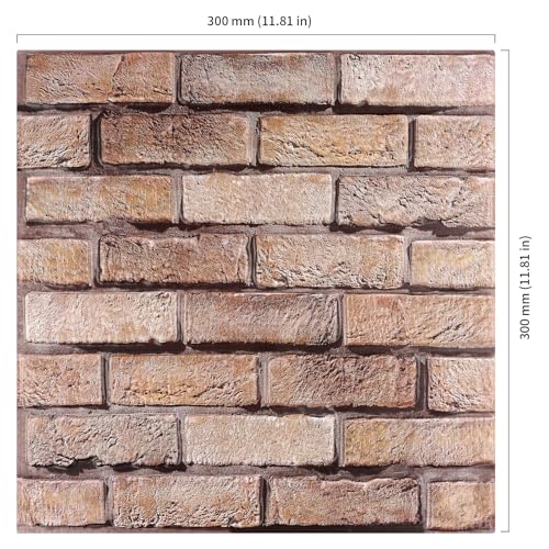 Adhesivos de pared 3D autoadhesivos e impermeables, pack de 20 paneles de pared 3D táctiles 3