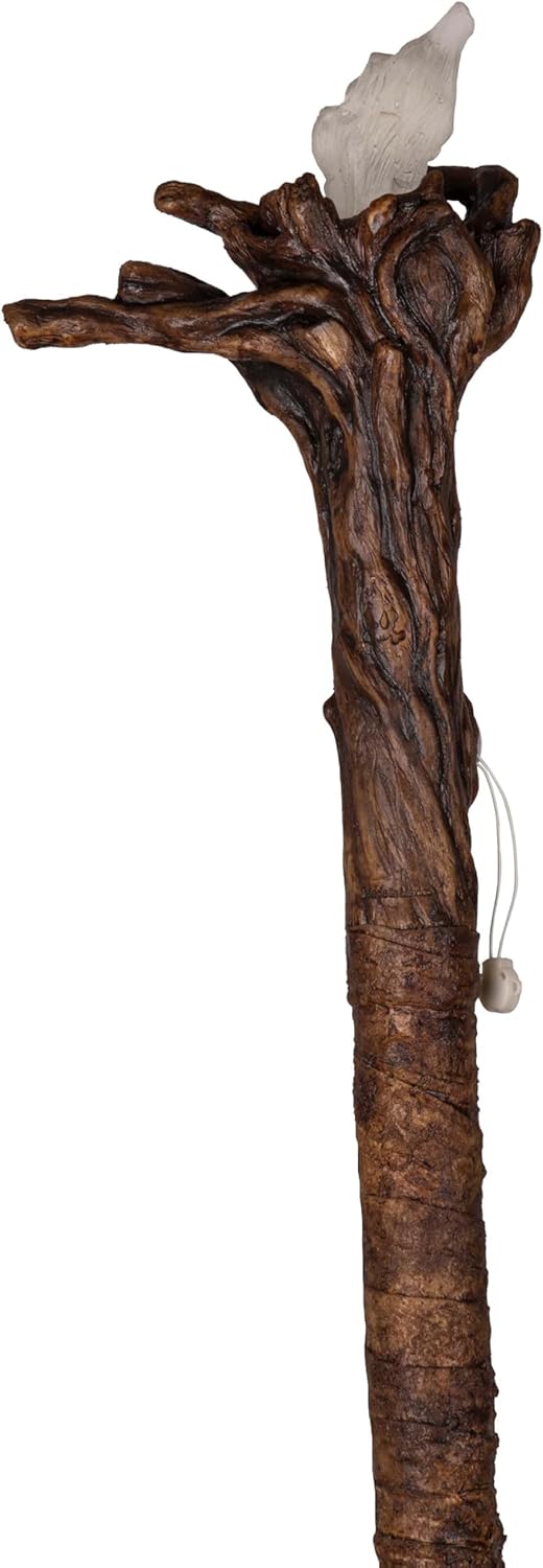 Ghoulish Productions Staff: Wizard LED Latex Staff. Staffs Line. Wizard Staff Adult. Walking Stick for Wizard Staff Adult Halloween. Ideal for use in Halloween Costumes, Halloween Accesory