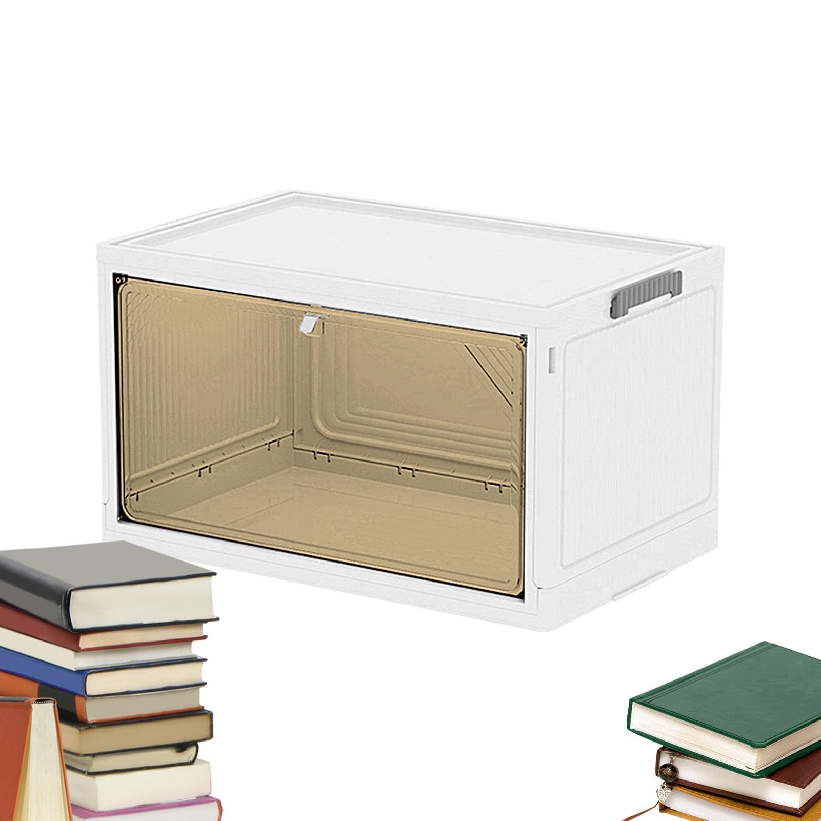 Faltbare Aufbewahrungsbox für Kleidung, transparent, faltbar, Kleider | Organizer: stapelbare Kleiderbox für Pullover, Jacken, platzsparender Aufbewahrungsbehälter für Hosen, rop