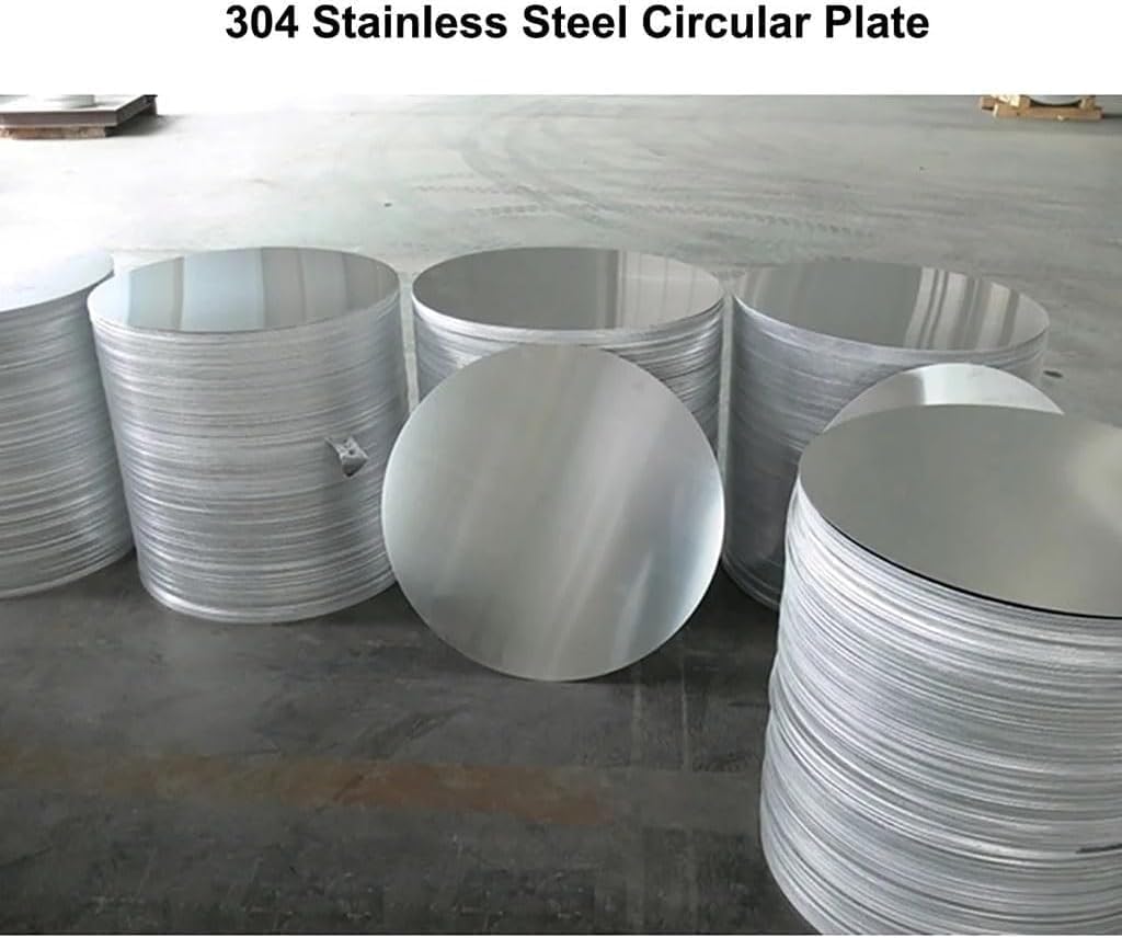Stainless Steel Metal Round Sheet, 1Pcs 304 Disk Dia 50-300mm Thickness 0.5-5mm(Thickness 1.5mm,Dia 80mm)