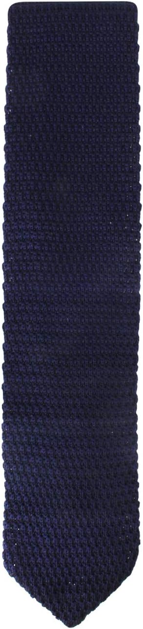 AUSCUFFLINKS Knit Skinny Tie | Knitted Slim Tie for Men | Groomsmen Wedding Neckties