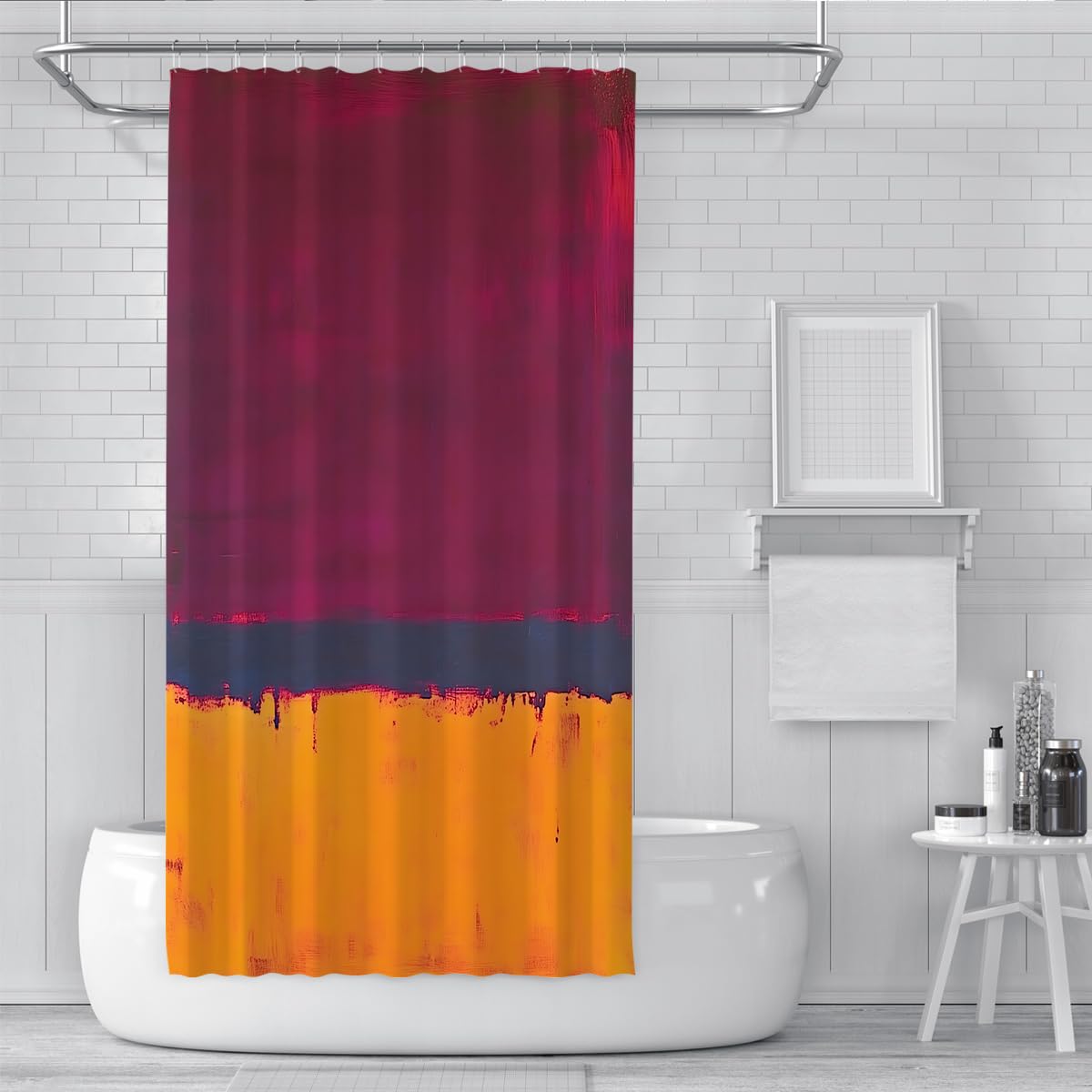 Decorazione bagno moderna righe per Tende doccia righe colorate 150x200cm