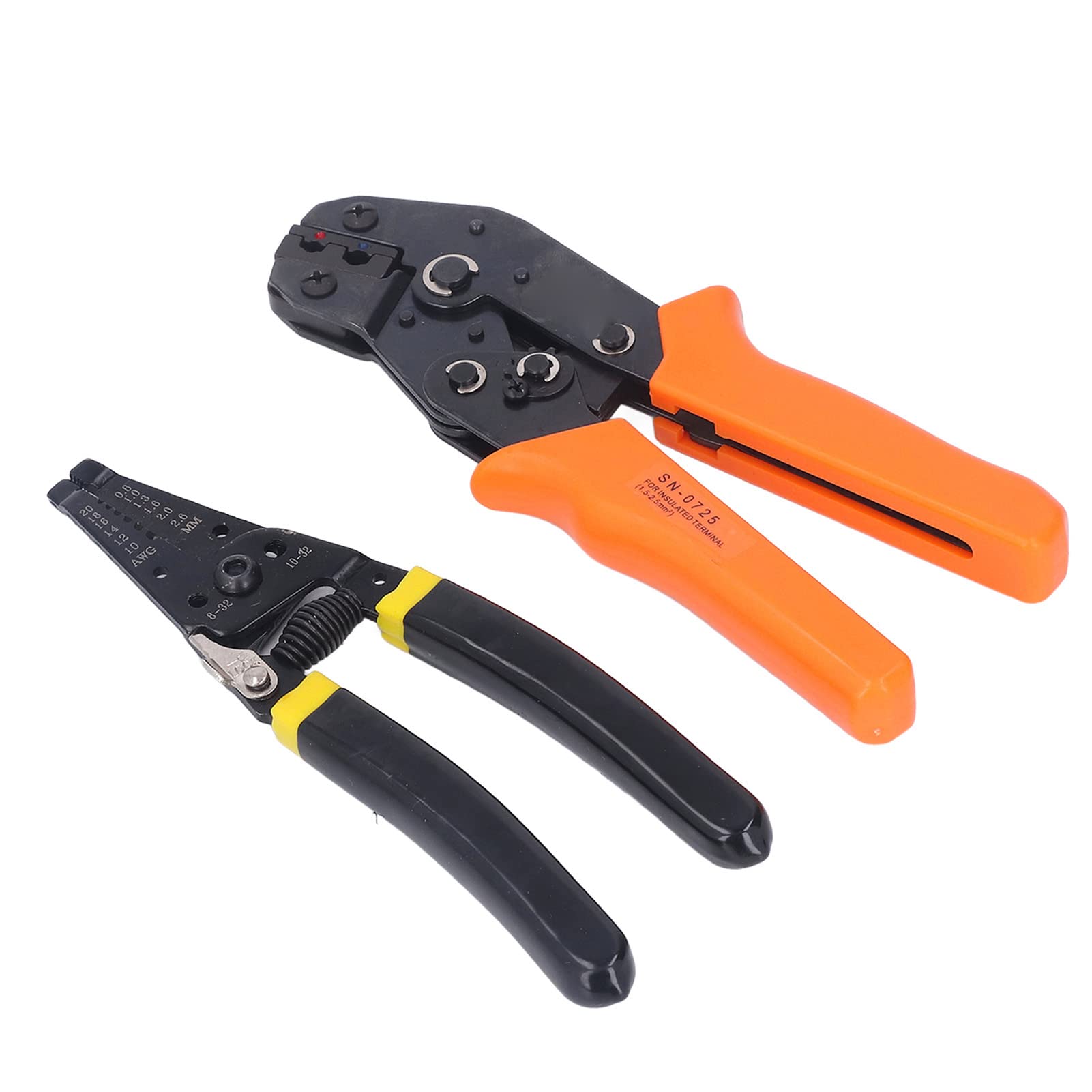 Kit de herramientas de prensado de cables, alicates de corte pelador de mandíbulas intercambiables, terminales