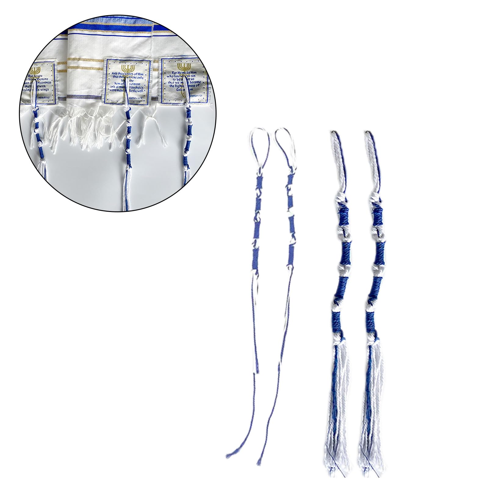 10 Pcs Tassels For Yeshua Shawl Handwoven Tassels Tallit Prayer Shawl Messianic Tallit Prayer Shawl Tallit