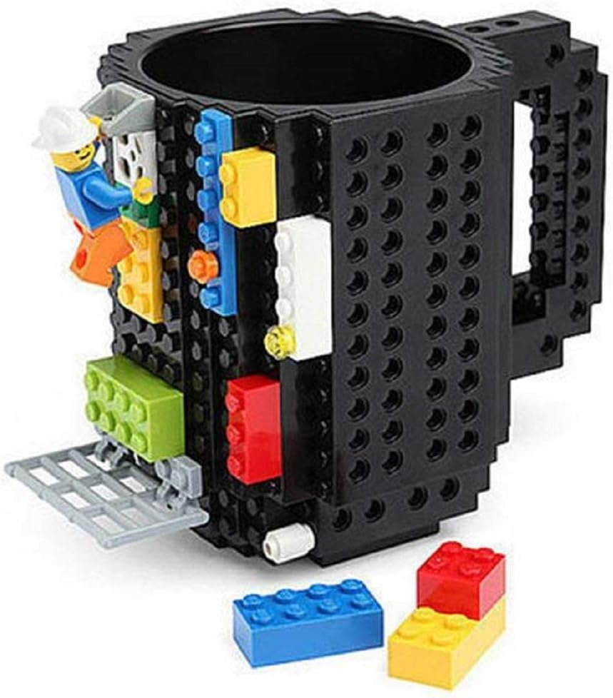 Build-On Brick Mug (Black)