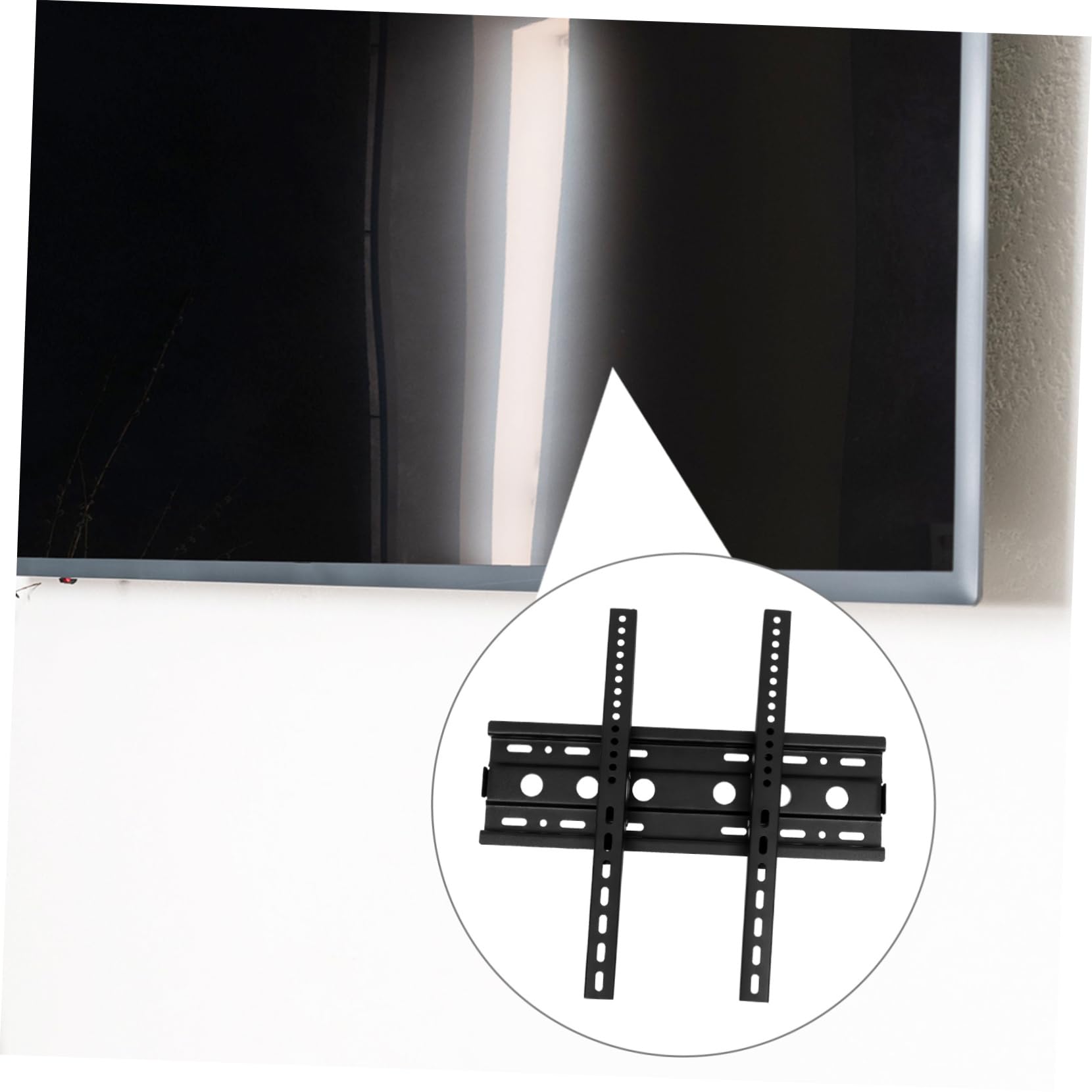 Garneck Supporto Da Parete Per Tv Robusto Supporto Da Parete Girevole in Acciaio Per Tv Facile Da Installare