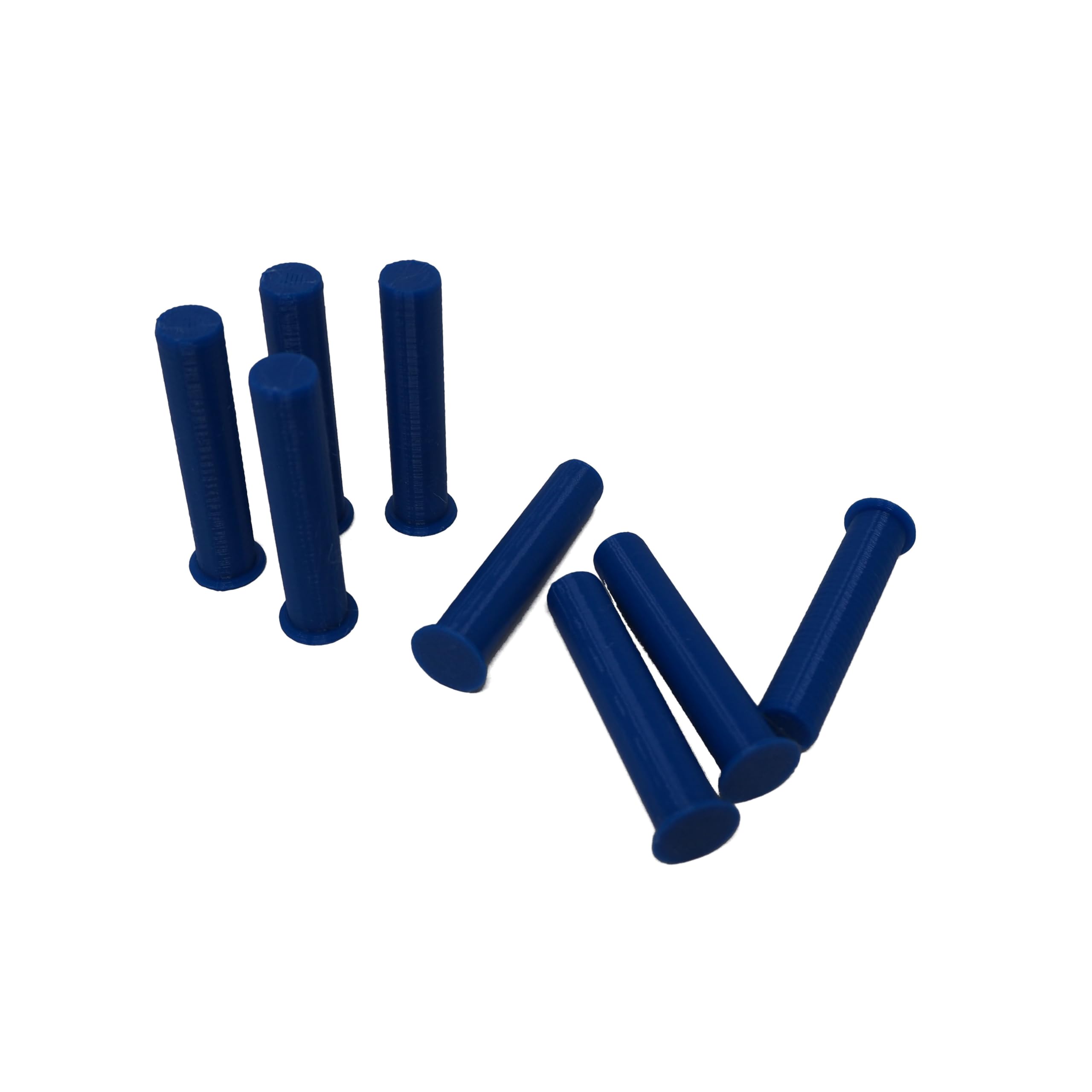 8 Pack Worktop Jig Location Pegs Pins for Locating Router Routing Template 10mm x 50mm (Blue)